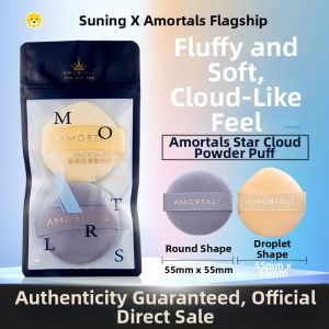 AMORTALS | Amortals Star Soft Cloud Mist Loose Powder Sponge Set Thickened Velvet Finish Air Cushion Powder Puff Makeup Setting Tool