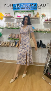 [ ORIGINAL ] YONGKI KOMALADI BEATNICE - BUSTONG HEELS OL-YSL543-F21 HITAM/KREM/PEACH
