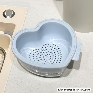 Hộp Đựng Trái Cây Hai Lớp Dễ Thương Dùng Trong Nhà Bếp Dụng Cụ Rửa Rau Củ Quả Hộp Đựng Trái Cây Đa Năng Chất Liệu Nhựa