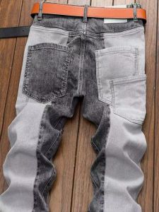 Quần Jeans Co Giãn Ôm Vừa Vặn Mùa Hè Quần Dài Thường Ngày Cho Nam Cao Cấp Phong Cách Hàn Quốc Quần Thường Ngày Đi Dạo Ngoài Trời Có Nút Cài