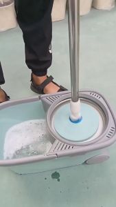 (สินค้าพร้อมส่ง) ไม้ถูพื้น Spin Mop ชุดถังปั่นม๊อบสแตนเลส ผ้า 2 ผืน พร้อมไม้ถูพื้นและผ้าม๊อบ เหล็กสแตนเลส ชุดไม้ถูพื้น