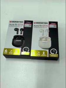 Monster | Monster GT15 Wireless Bluetooth5.4 Headphones ANC Music Sports Gaming Earphones TWS Noise Reduction Stereo Earbuds 2025 Headset