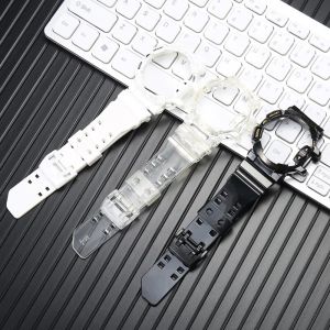 Resin Strap GA-400 Case For Casio G-shock GA400 GBA400 Mens Women Plastic Replacement Waterproof Rubber Band Watch Accessories