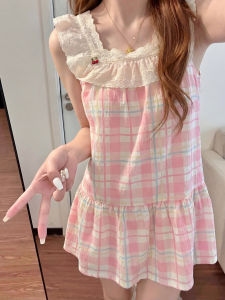 V.C.I | Padded Strap Camisole Pajama Dress Lightweight Soft