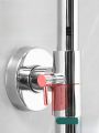Black Shower Head Mount Extension Rod Wall Bracket. 