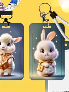 Cute Cartoon Zodiac Card Holder for Students Campus Access Control Metro Bus ID Card Work Badge Holder ABS Material
