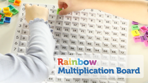 Learning Resources Rainbow Multiplication Board (171pcs) - Hands-on way to master multiplication facts from 0-12