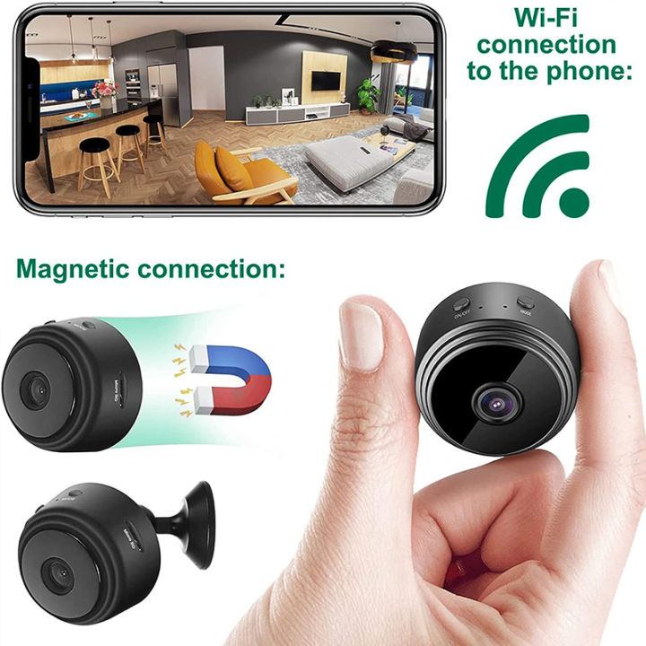XM Mini Camera Taffware Mini WiFi IP Camera CCTV 1080P A9 CK10
