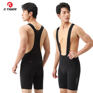 X-TIGER Professional Mens Cycling Bib Shorts Thickened Cushion Cycling Shorts 8 Hours MTB Road Bike Tights With Pocket Clothes