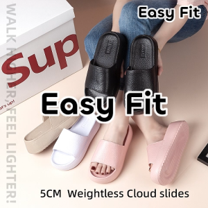 Easyfit Slides for Women 5cm Cloud Slippers Secret Height EVA Sandals Office to Dinner Anti-slip