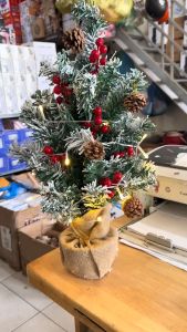 Cây Thông Noel Để Bàn Trang Trí Giáng Sinh Kèm Đèn và Phụ Kiện Size 60cm(TH)