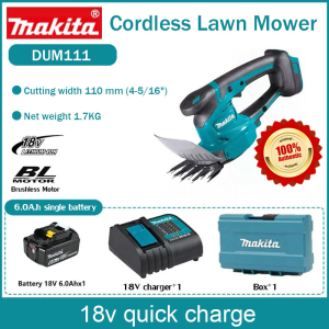 Makita 18V Cordless Grass Trimmer | Telescopic Rod | Durable Power Garden Cutter | 6.0Ah Lithium Battery | Rechargeable | 100% Authentic