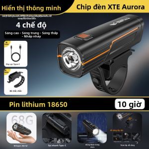 CRISPI | Đèn Đèn Trước Xe Đạp Siêu Sáng Bền Lâu