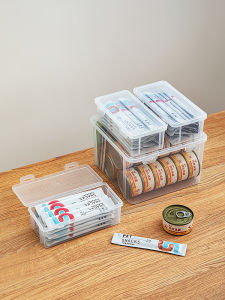 Pet Food Storage Box Cat Food Dry Freeze Pet Snack Sealed Transparent Ham Sausage Storage Box for Cats And Dogs General Use