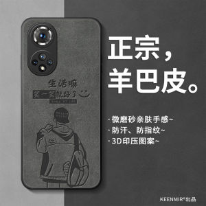 Honor 50 pro Liquid Silicone Soft Case Protective Cover for Men Full Lens Protection Shockproof Back Cover Cartoon Shell