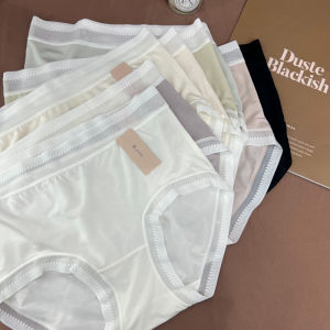 New Soft Modal Briefs A019 Womens Underwear Lace Trim High Waist Triangle Panties Comfortable Bum Covering Summer Innerwear