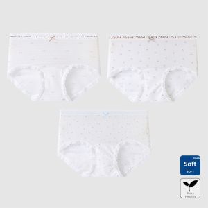 DIEANFEN | Ice Silk Padded Cotton Antibacterial Underwear