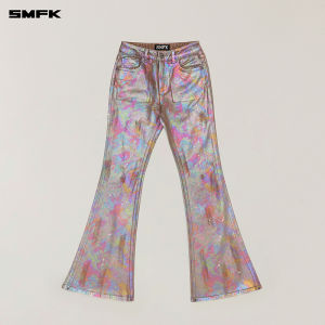 SMFK | Tailored Flared Jeans Tapered Mid Waist