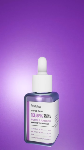 FEMME || FACETOLOGY Triple Care 13.5% Total Acids Purple Ranger Peeling Treatment Serum 30ml - mengandung glycolic sebagai exfoliating bantu bersihkan wajah dan komedo