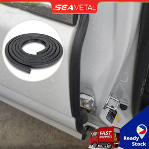 SEAMETAL Car Door Sealing Strip U-shaped Adhesive Protector 2/5m Sound Insulation Rubber Stickers Waterproof Dustproof