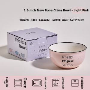 CAROTE | Personalized Underglaze Ceramic Rice Bowl