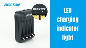 Bộ sạc pin Beston 1.5V M7032 Sạc nhanh Tự ngắt mẫu mới USB-C Li-ion cao cấp Pin sạc đồ chơi micro