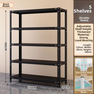 Screw-type Heavy-duty Multi-tier Floor-standing Angle Iron Storage Rack