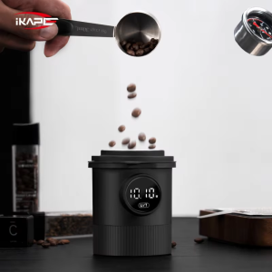 IKAPE Rechargeable Espresso Measuring Cup 2-in-1 Coffee Bean LED Scale Designed for Coffee Brewing
