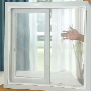 DIY Magnetic Mosquito Screen Mosquito Net Washable invisible mosquito repellent magnetic mesh with Full Frame Magnetic Strip