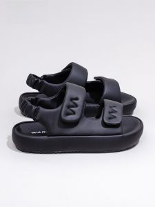 Giày sandal Warrior nữ làm bằng da tổng hợp kiểu đế bằng thoáng khí