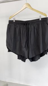 (4XL-XL) กางเกงวิ่งขาสั้นผู้หญิง ไซส์ใหญ่ คนอ้วน พลัสไซส์ มีซับใน มีกระเป๋าใส่โทรศัพท์ iRunmall #KK125