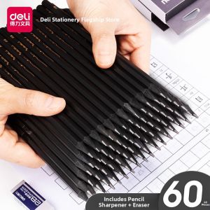 deli | Bút Chì Gỗ Đa Năng 2B HB 10 Cây