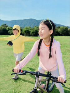 Beneunder | Childrens Ice Silk Sun Protection Cloak Lightweight Breathable Boys Girls Summer Outdoor Sportswear Long Sleeve Zipper