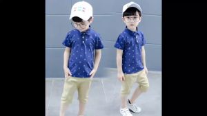 เสื้อยืดแขนสั้นเด็กเสื้อโปโลใหม่ฤดูร้อน2025เสื้อโปโลบางเย็น