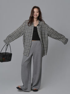 Sixi Casual Straight Leg Pants Womens Summer Thin Soft Loose Fit Long Trousers Comfortable Breathable Fashionable Commute Style