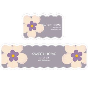 Kitchen Flower Soft Silicon Dendroid Mat Carpet Absorbent Non-Slip Oil Resistant Wipe Clean Dirt Resistant New 2024 Model