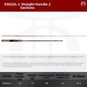 Adjustable Distance Mini Micro Lure Fishing Rod