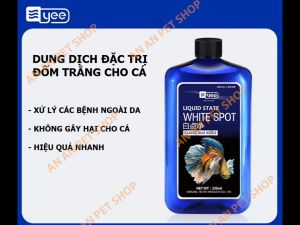 Dung dịch Loại bỏ Đốm trắng YEE White Spot | Xử lý Bệnh ngoài da và Bảo vệ Cá