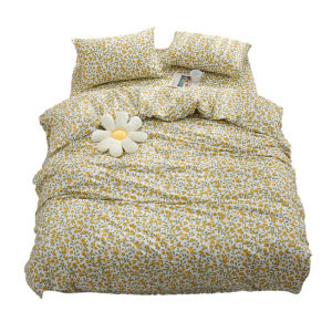 Pure Cotton Floral Printed Single Duvet Cover 100% Cotton Autumn Winter Duvet Quilt Cover Shell Bedding Home Textile