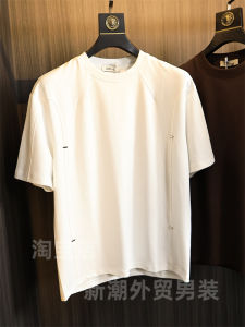 Designer Style Mens Cotton Blend Summer T-Shirt round Neck Short Sleeve Breathable Comfortable Fashionable Modern Fit