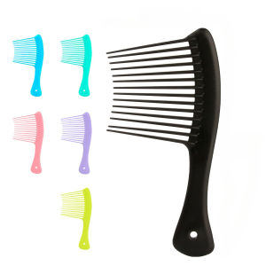 Wide Tooth Smooth Hairdressing Comb Tangle-Free Styling Detangling Comb Wet Long Curly Hairbrush for Pro Salon Styling Tools