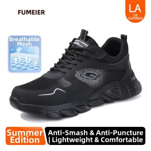 GUYISA | Lightweight Breathable Summer Safety Shoes Steel Toe Puncture Resistant