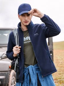 Jeep | Jeep Mens Fleece Jacket Breathable Warmth Outdoor Thickened Sportswear Windproof Waterproof Casual Leisure Winter Spring Autumn