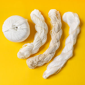 ด้ายฝ้ายพิเศษสําหรับการก่อสร้างอาคารและผนังด้ายสีขาวหิมะด้ายมือถือขนาดเล็กสําหรับโครงการเย็บผ้า DIY