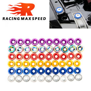 10PCS Universal M6 Car Styling Modification JDM Sticker Stickers Password Fender Washer License Plate Bolts Auto Accessories