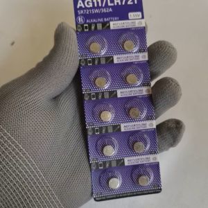 1 vỉ 10 viên pin cúc áo 1.5V AG11 LR721 SR721SW 362A G11A dung lượng 20mAh