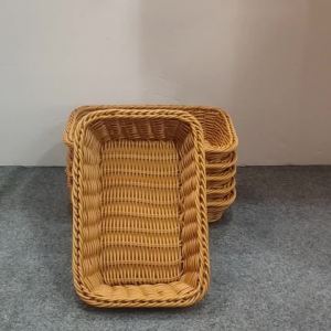6pcs hand woven storage basket/storage basket/display tray/harvest basket/miscellaneous items/simple and compact/living room
