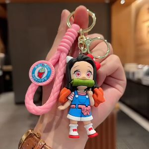 Gantungan Kunci Demon Slayer Keychain Anime Kimetsu No Yaiba Tanjiro Nezuko Kamado Teenager
