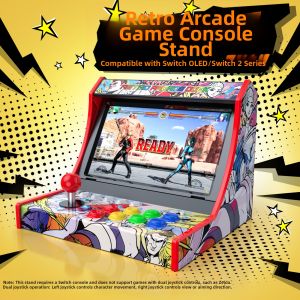 HONCAM |Retro Arcade Joystick Stand for Nintendo Switch 1 & 2 Multi-Game Support