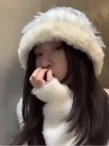 Cold Resistant Hearing Protection Women s Winter Knitted Hat Protective Warm Plush Thick Ear Flap Pullover Cap for Large Head